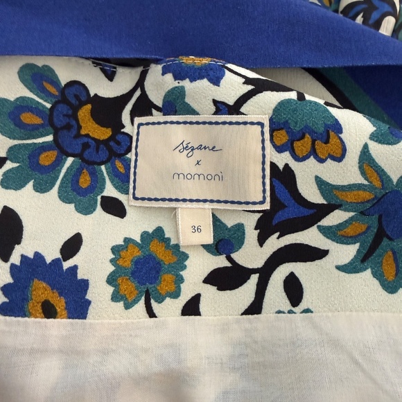 Sezane and Momoni Floral Maxi Wrap Skirt with Long Sleeve Top Sz 36 - Picture 13 of 15